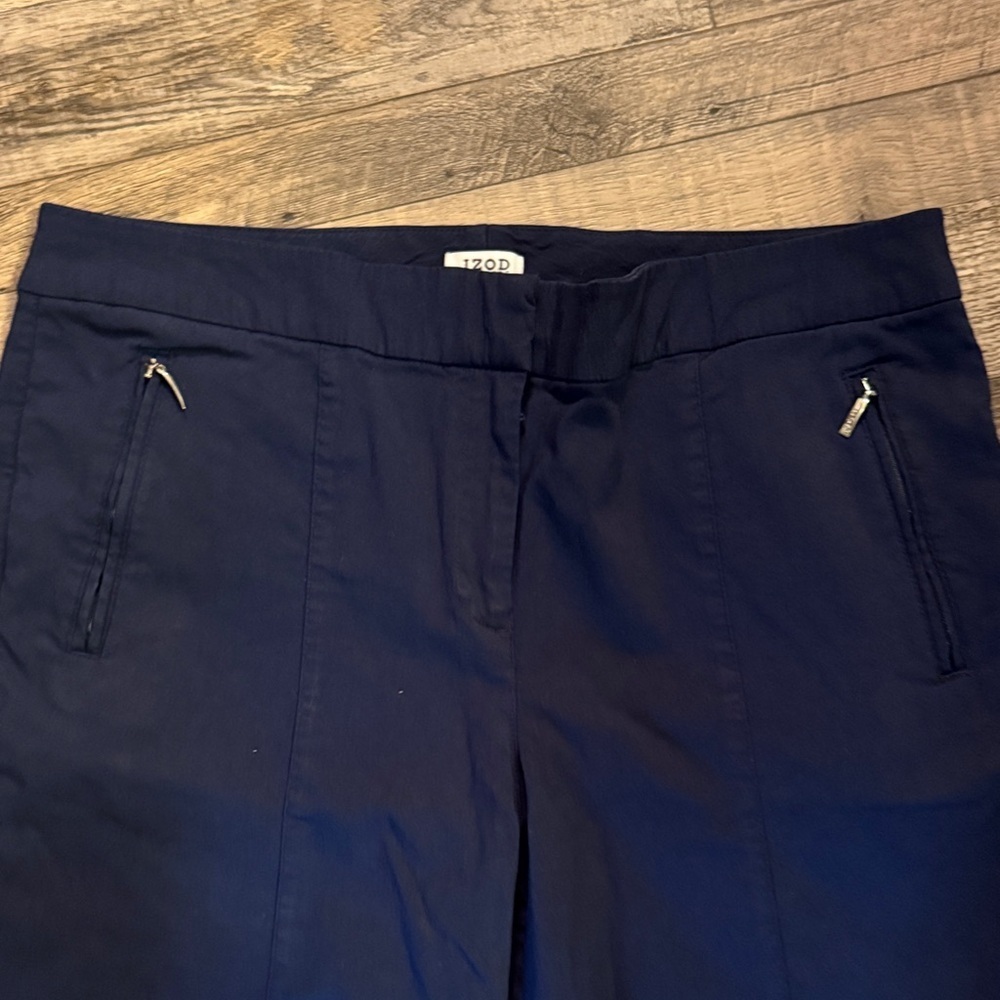 Izod Dark Blue Women's Golf Bermudas / DG56 - Picture 2 of 4